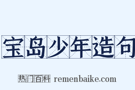 宝岛少年造句是什么意思的图片